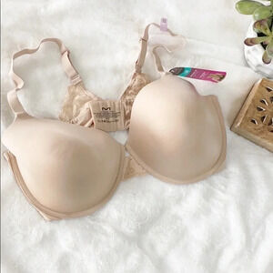 Maiden form Tan lace T-shirt Convertible Bra